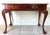 Vintage Mahogany Wood Ball & Claw Rope Edge 2 Drawer Console Sofa Hall Table For Sale - Image 11 of 11