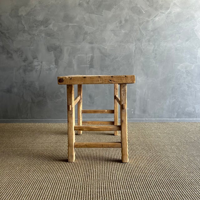 Late 20th Century Vintage Elm Wood Coffee Table For Sale - Image 5 of 7