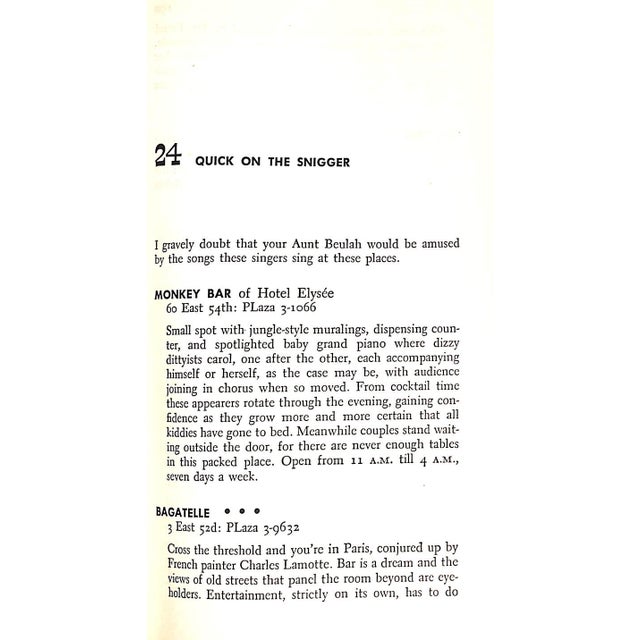 "Knife and Fork in New York: What to Eat What to Order" 1949 Mackall, Lawton For Sale In New York - Image 6 of 8