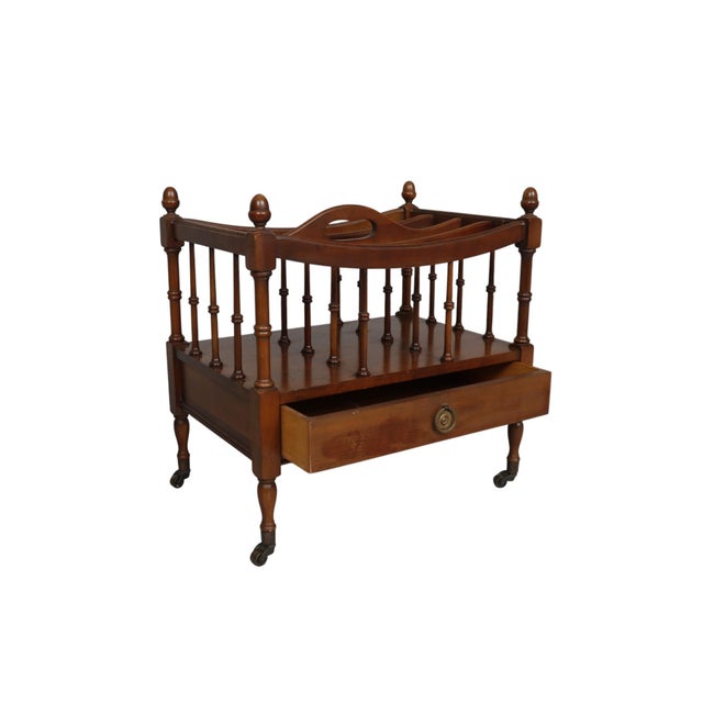 English Colonial Style Mahogany Canterbury For Sale - Image 3 of 10