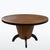 Round 1930s conference table showcasing understated Art Deco office design. Solid oak frame with oak-veneered top,...