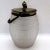 Early 20th Century English Silverplate Mounted Frosted Glass Biscuit Barrel For Sale - Image 4 of 10