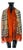 Burberry Beige & Orange Plaid 100% Silk Scarf For Sale