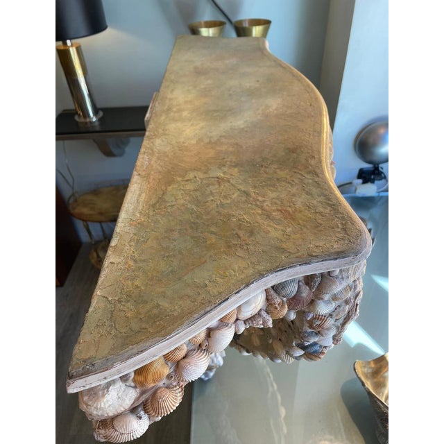 Vintage Handcrafted Wooden Console Table, 1950s For Sale - Image 11 of 18