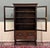 BEAUTIFUL Antique English Tudor Oak Bookcase or Display Cabinet with Double Doors over Double Lower Carved Doors with...