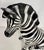 Seated Glazed Ceramic Zebra Sculpture, Bassano, 2000s For Sale - Image 10 of 11