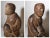 Antique 1800's Folk Art Hand Carved Wood Figural Man Sculpture Statue Figure For Sale - Image 4 of 12