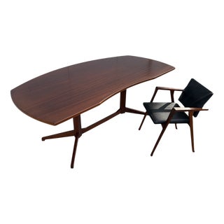 Model Tl22 Desk and Armchair by Franco Albini for Poggi, 1958, Set of 2 For Sale