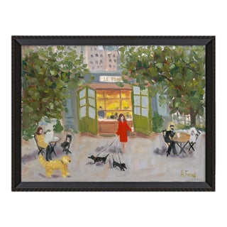 Bryant Park by Alice Ford in Brimfield Black Frame, XS Art Print For Sale