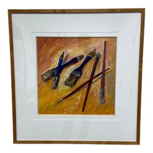 Circa 2011 Albert E. Smith Abstract Painting, Framed