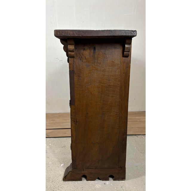 Spanish Carved Oak Sideboard, 1860s For Sale - Image 12 of 14