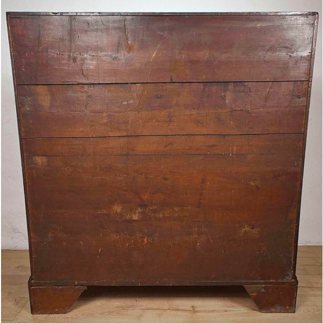 Antique English George III Secretaire in Oak, 1800 For Sale - Image 16 of 18