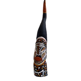 Vintage HandCarved Wood Tiwi Birds and Spirits Sculpture - Tiwi Artists Jean Baptiste Apuatimi, Kitty Kantilla, and Bede Tungutalum For Sale
