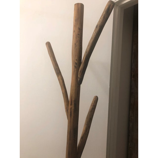 1960s Vintage Rustic Log Utility Coat Rack For Sale - Image 5 of 10