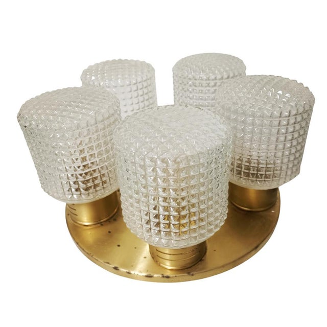 1950s Mid-Century Ceiling Lamp, 1950s For Sale - Image 5 of 6