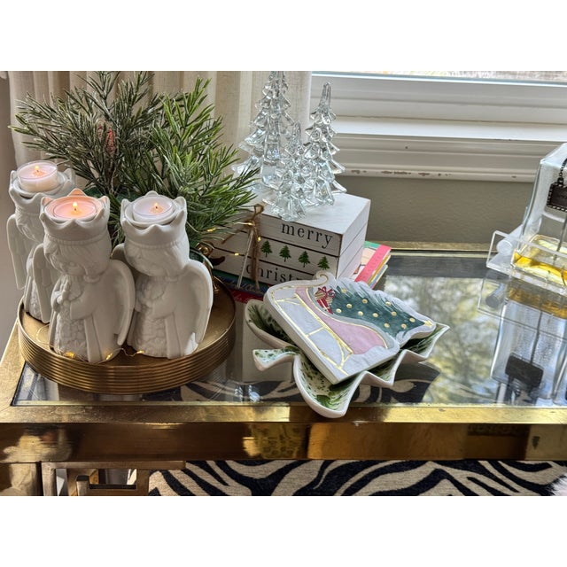 Vintage Studio Art Christmas Tree Motif Nut or Candy Dish For Sale - Image 13 of 14