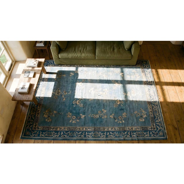 Brown Late 19th Century Peking Carpet ( 8' 2'' x 9' 8'' - 248 x 294 cm ) For Sale - Image 8 of 10