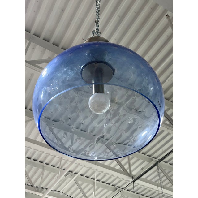 Glass Murano Glass Suspension Light by Mazzega For Sale - Image 7 of 7