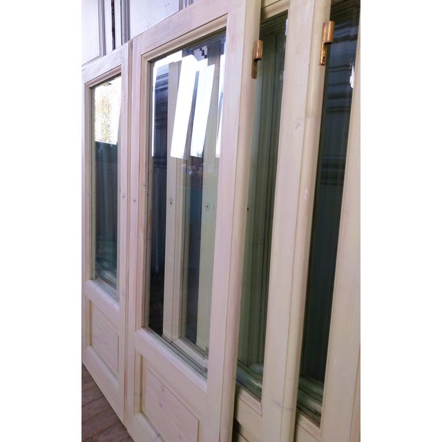 Vintage Glass Doors with Beveled Glass, 1980, Set of 2 For Sale - Image 6 of 14