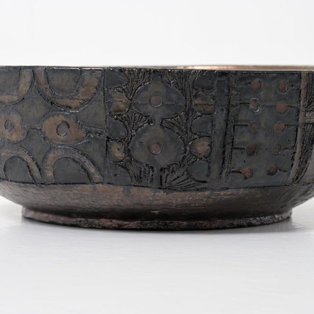 Large Decorative Perignem Bowl, 1960s For Sale - Image 12 of 18