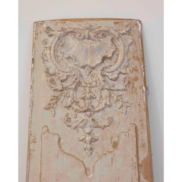 19th Century Pair of Antique French Painted Boiserie Panels For Sale - Image 5 of 7
