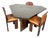 Mid-Century Dining Table and Chairs by Silvio Coppola for Fratelli Montina, Italy, 1970s, Set of 4 For Sale