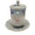 Antique T&v Limoges Hand Painted Blackberry Condensed Milk Jar With Saucer For Sale - Image 4 of 11