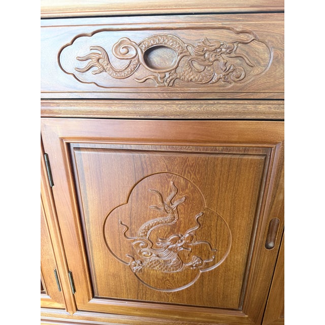 Traditional Asian / Oriental Modern / Vintage Ming-Style Credenza For Sale In Los Angeles - Image 6 of 8