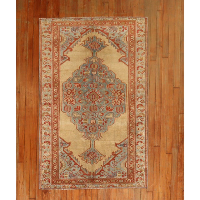 Khaki Antique Rug, 3'4'' X 5'4'' For Sale - Image 9 of 9
