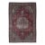 1970s Vintage Persian Handmade Wool Cotton Red Area Rug For Sale