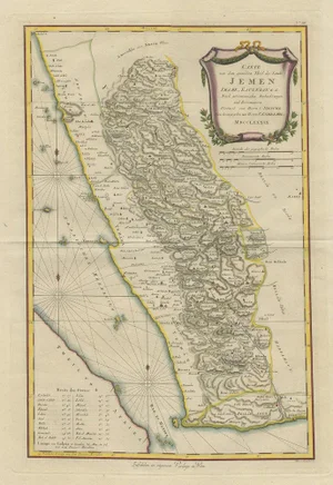 Antique Map of Yemen by Schraembl, 1789