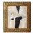 Original Framed Abstract Painting in Antique Gold Frame For Sale