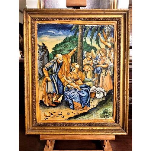 Gold Urbino Plaque of Patanazzi Workshop, 1500s For Sale - Image 8 of 11