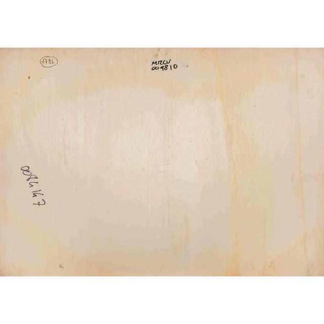 Alessio Paternesi, At the Beach, Oil on Panel, 1990s For Sale - Image 4 of 5