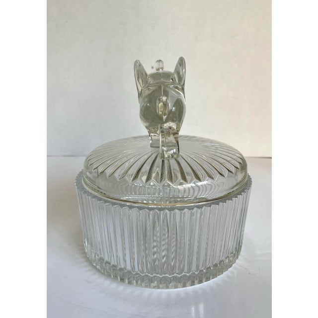 Jeannette Glass 1920's Jeanette Glass Elephant Lidded Powder Candy Dish For Sale - Image 4 of 7