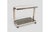 Vintage Chrome Bar Cart with Smoked Glass Shelves For Sale - Image 5 of 8