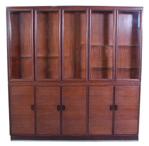Double Body Office Bookcase, Italy, 1940s