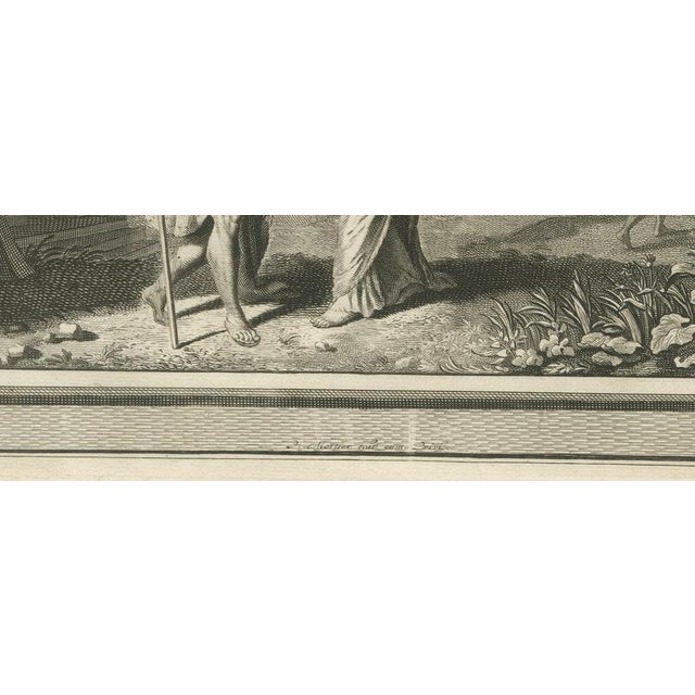 18th Century Pieter Mortier, Samuel at Mizpah and Samuel Anoints Saul King, 1700, Engraving For Sale - Image 5 of 12