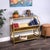 Based on an Old French Librarie book shelf, this modern interpration is sure to delight any book reader. With it's gold...