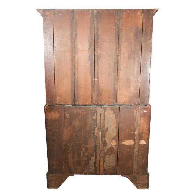 George III 9-Drawer Mahogany Chest on Chest, 18th Century For Sale - Image 12 of 17