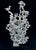 Modern Cast Aluminum Ant Colony Sculpture, Brutalist Organic Form on Stand For Sale - Image 3 of 6
