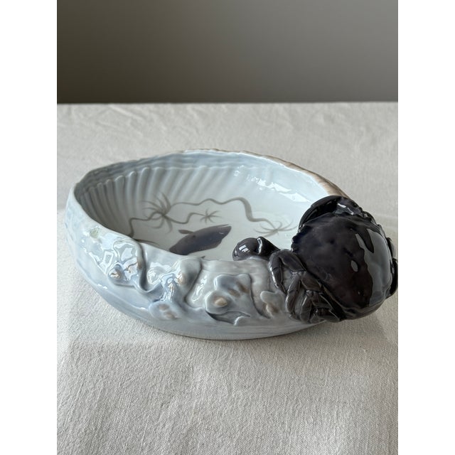Royal Copenhagen Large Porcelain Crab Bowl by Erik Nielsen for Royal Copenhagen, 1960s For Sale - Image 4 of 8