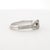 Contemporary 18k White Gold Knot Ring With Round White Diamonds Size 7 For Sale - Image 3 of 18