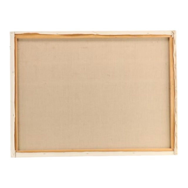 Textile Oil on Canvas Painting of Reclining Female Nude, Atila Baştuğ , 1994 For Sale - Image 7 of 7