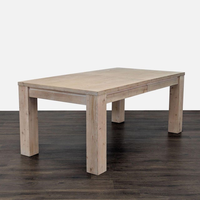 2020s Pottery Barn Folsom Storage Extendable Dining Table For Sale - Image 5 of 13