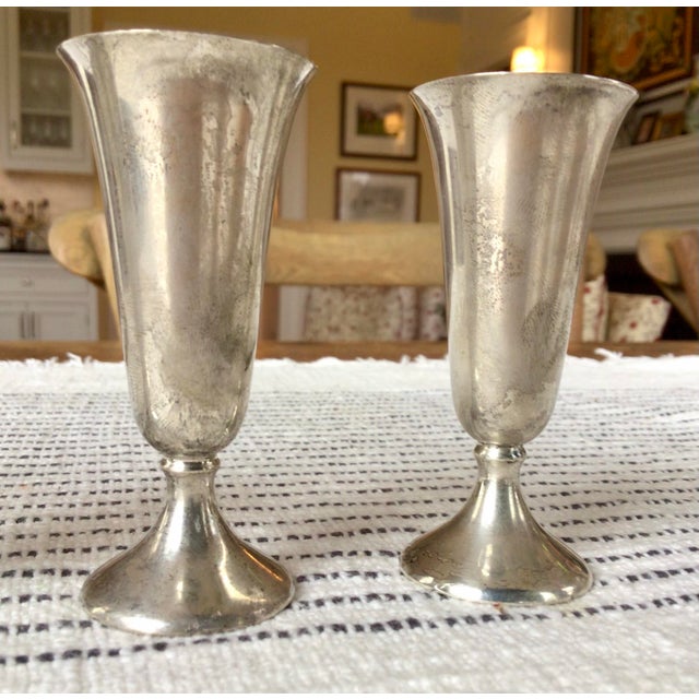Traditional 1960s Fisher Silversmiths Inc. Sterling Silver No. 90 Cordial Cups- Set of 4 For Sale - Image 3 of 12