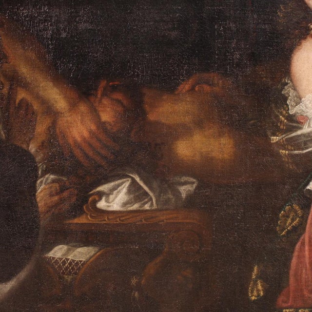 Italian Artist, Judith and Holofernes, 1720, Oil on Canvas For Sale - Image 4 of 16