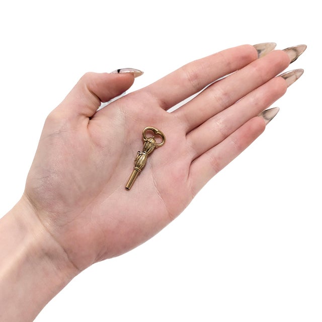 Victorian Antique 14k Gold Victorian Watch Key for a Pocket Watch For Sale - Image 3 of 9