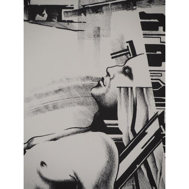 Francisco Melo, Homme du futur (Nude), Lithograph For Sale - Image 7 of 8