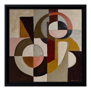 Axe De Convergence, Abstract, Geometric, Framed by Sophie Dumont For Sale
